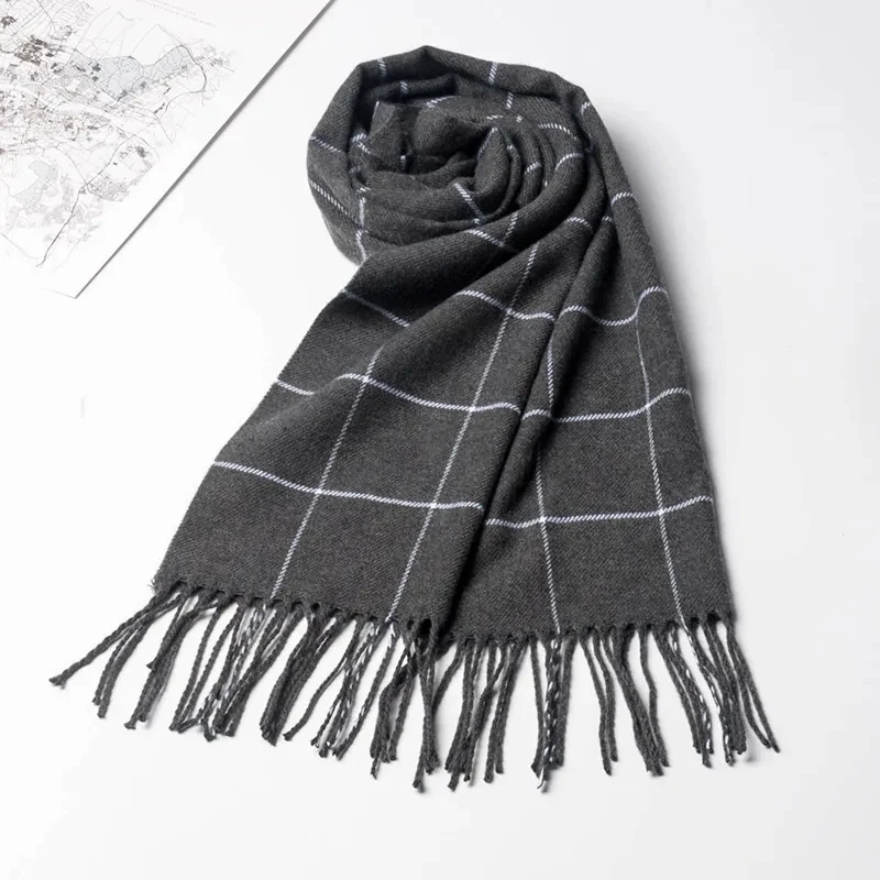 2024 جديد الشتاء الرجال وشاح ا - مراجعة Muffler Men Wool وسعره